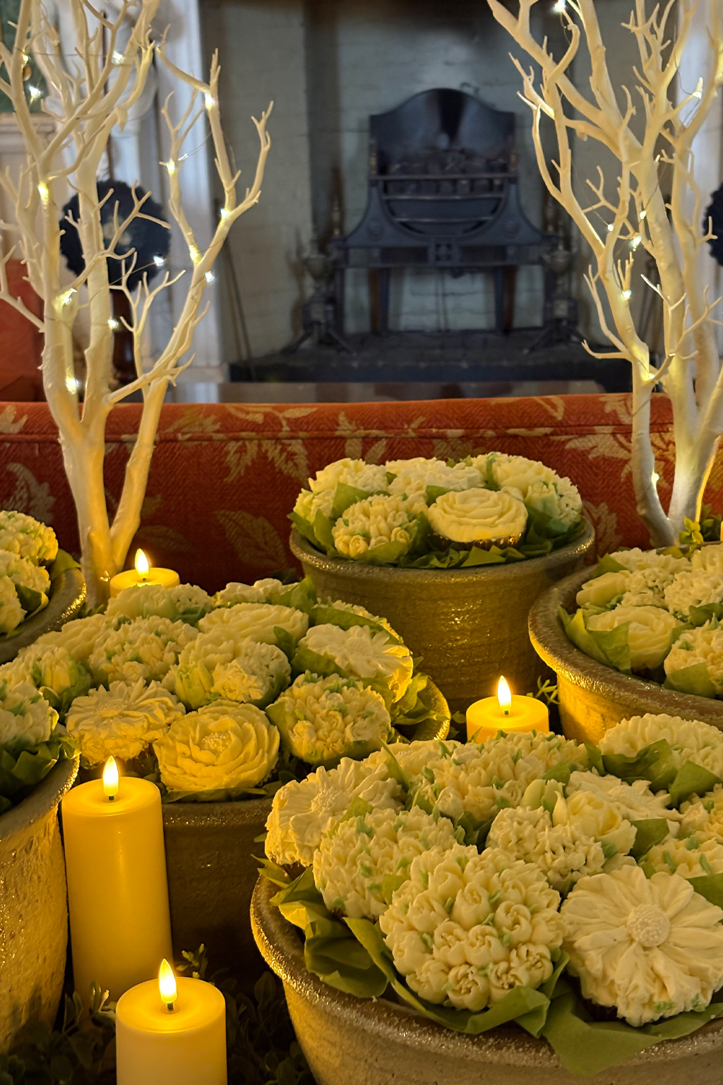 Wedding Cupcake Garden Pots

