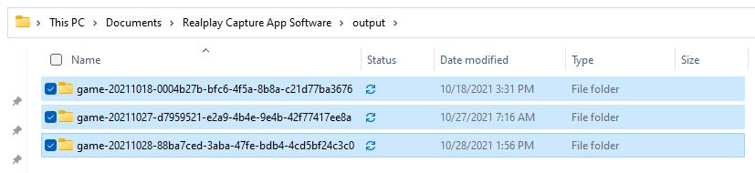 Output Folder