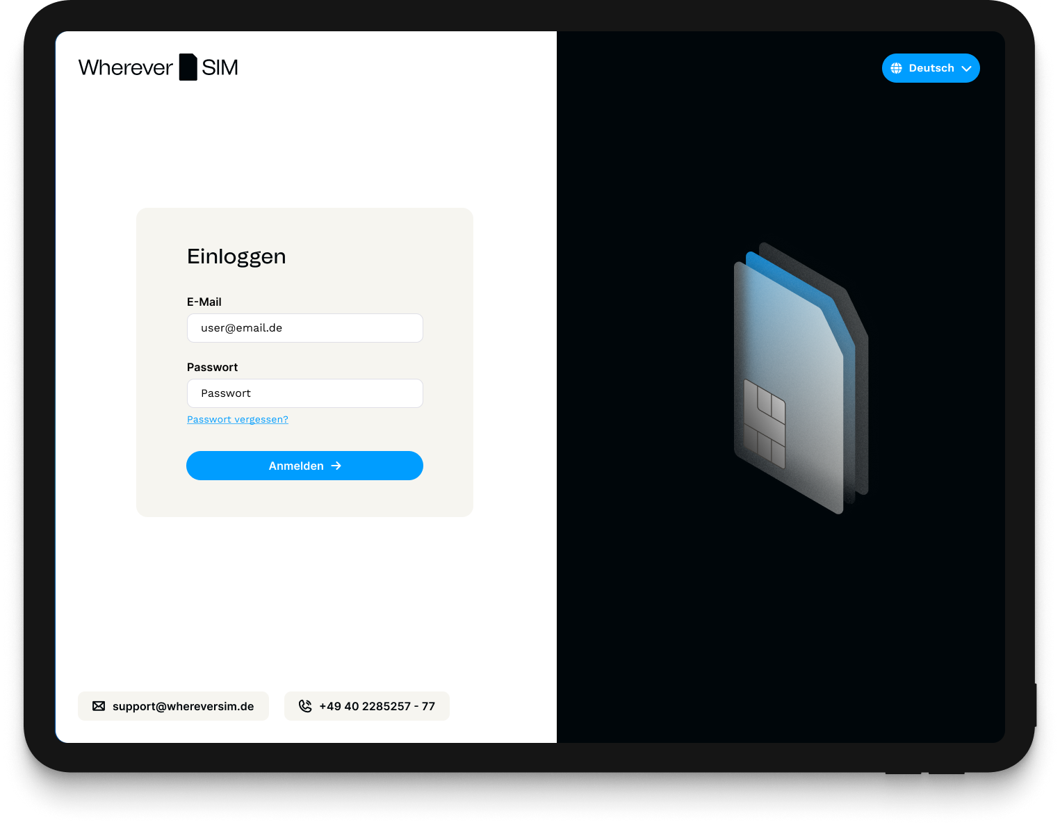 M2M web portal