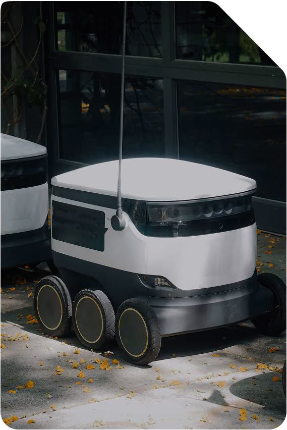Autonom leveransrobot som exempel på en uppkopplad IoT-produkt