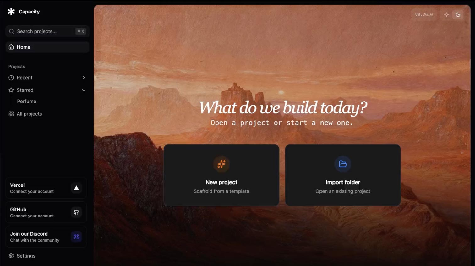 Capacity Desktop, a Mac app that builds web, mobile, and desktop apps from plain descriptions