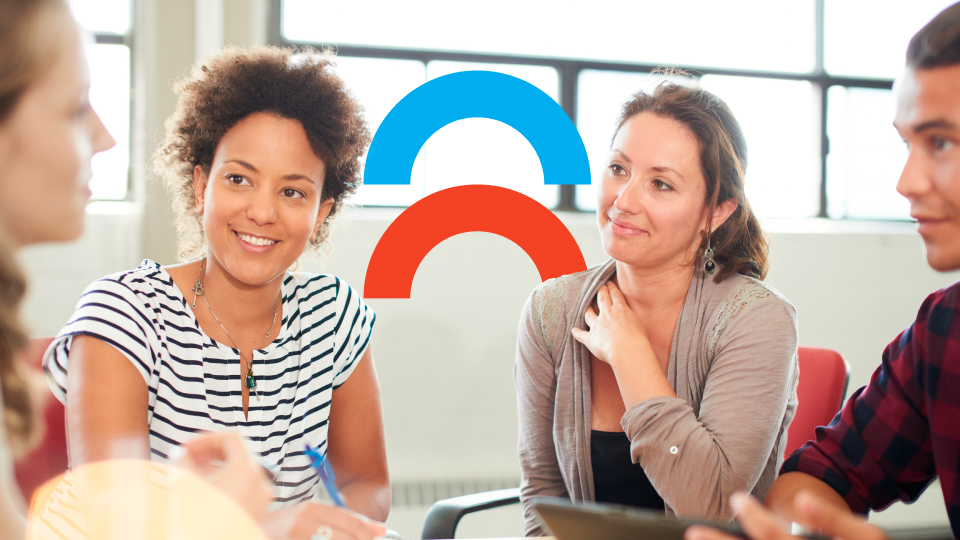 Employees in an onboarding program