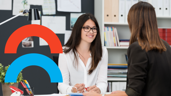 Employees building an employee onboarding journey map