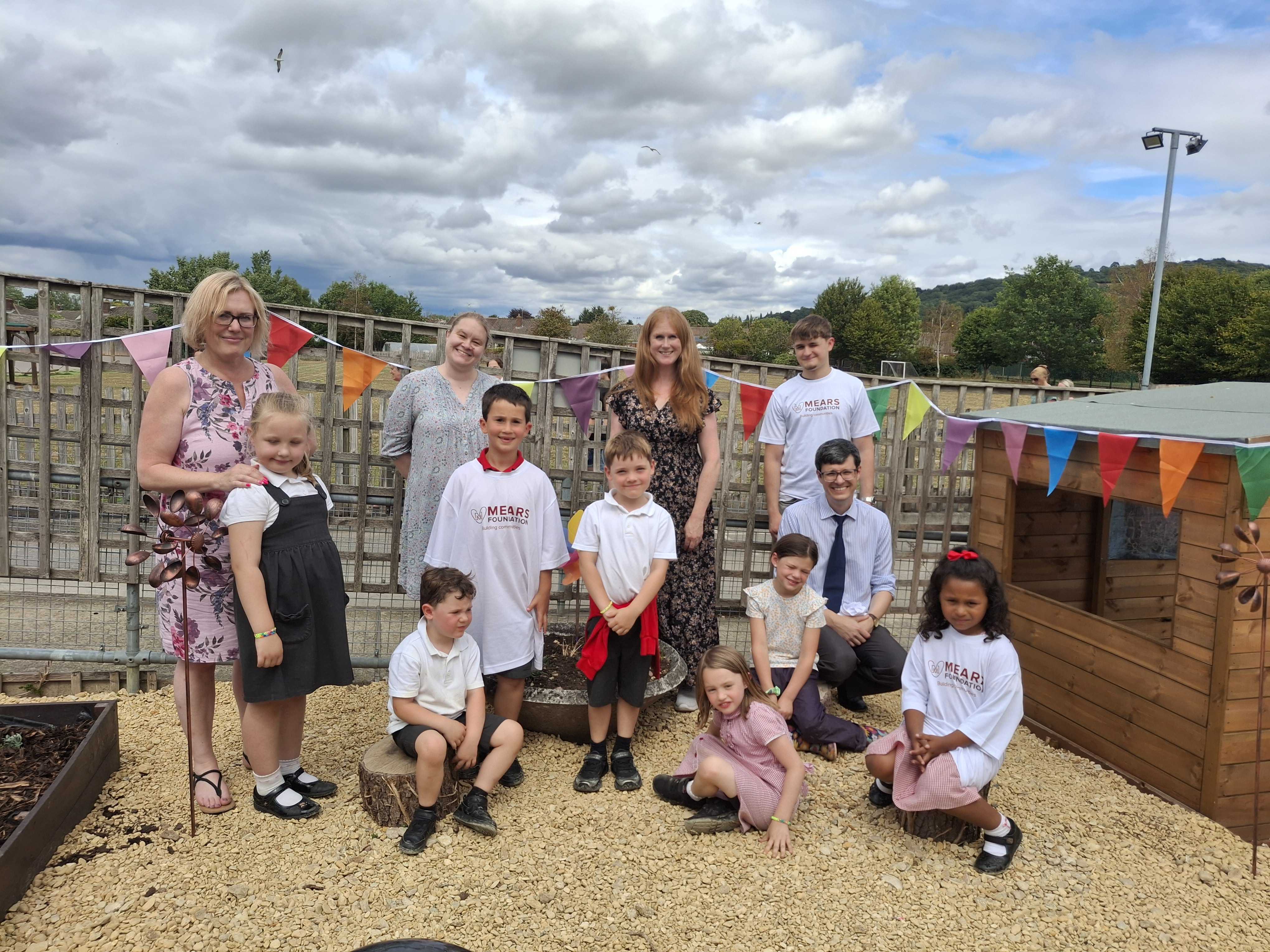 An overgrown garden at Harewood Infant School in Gloucester has been transformed into a vibrant new sensory space, thanks to funding from the Mears Foundation.