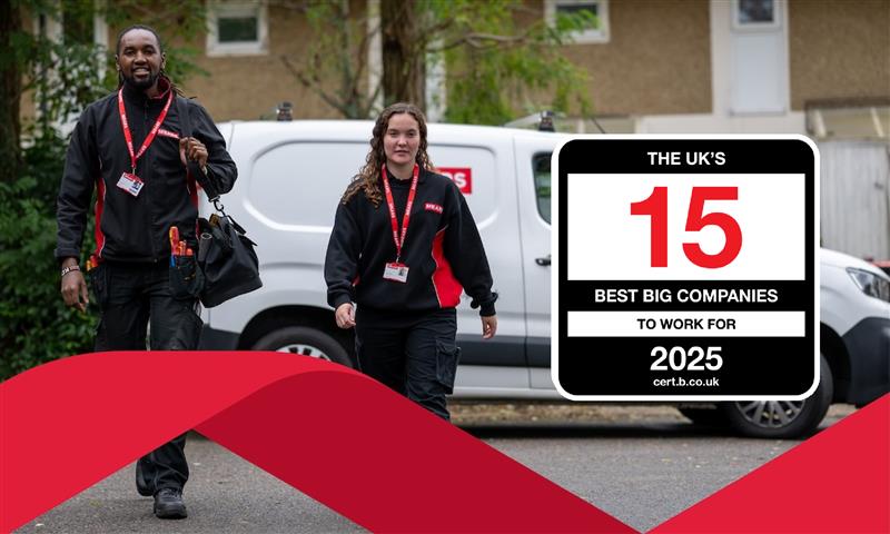 Mears Group has been recognised as one of the UK’s Top 15 Best Big Companies to Work For 2025, following the results of the annual Best Companies survey.