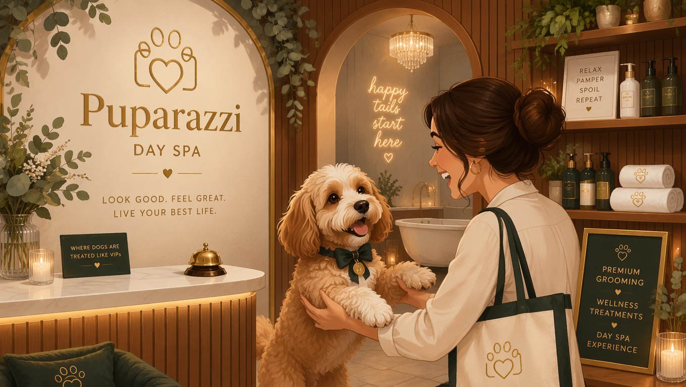 Dogs Deep Love at Puparazzi Day Spa