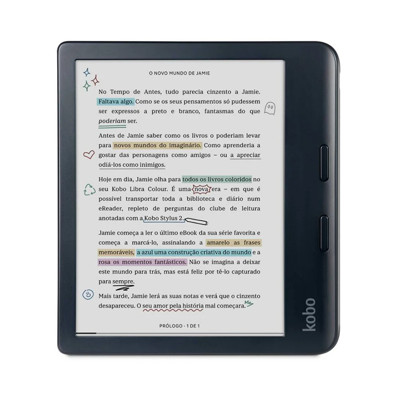 	Kobo Clara Colour eReader compatto con schermo antiriflesso e ampio catalogo digitale integrato