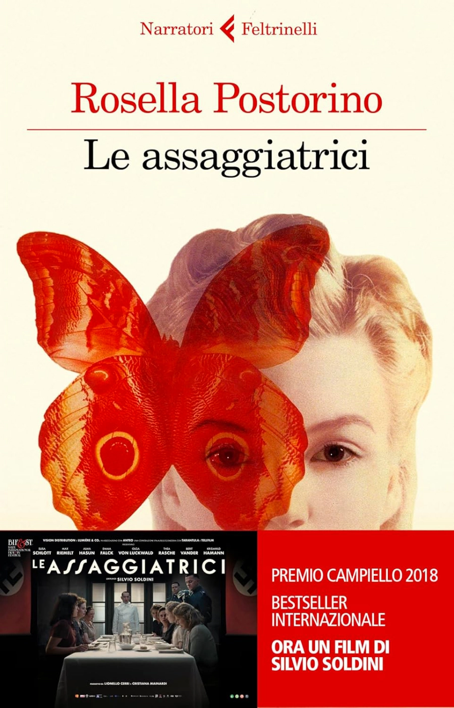 Copertina del libro Le assaggiatrici di Rosella Postorino, Premio Campiello 2018 e adattato in un film da Silvio Soldini