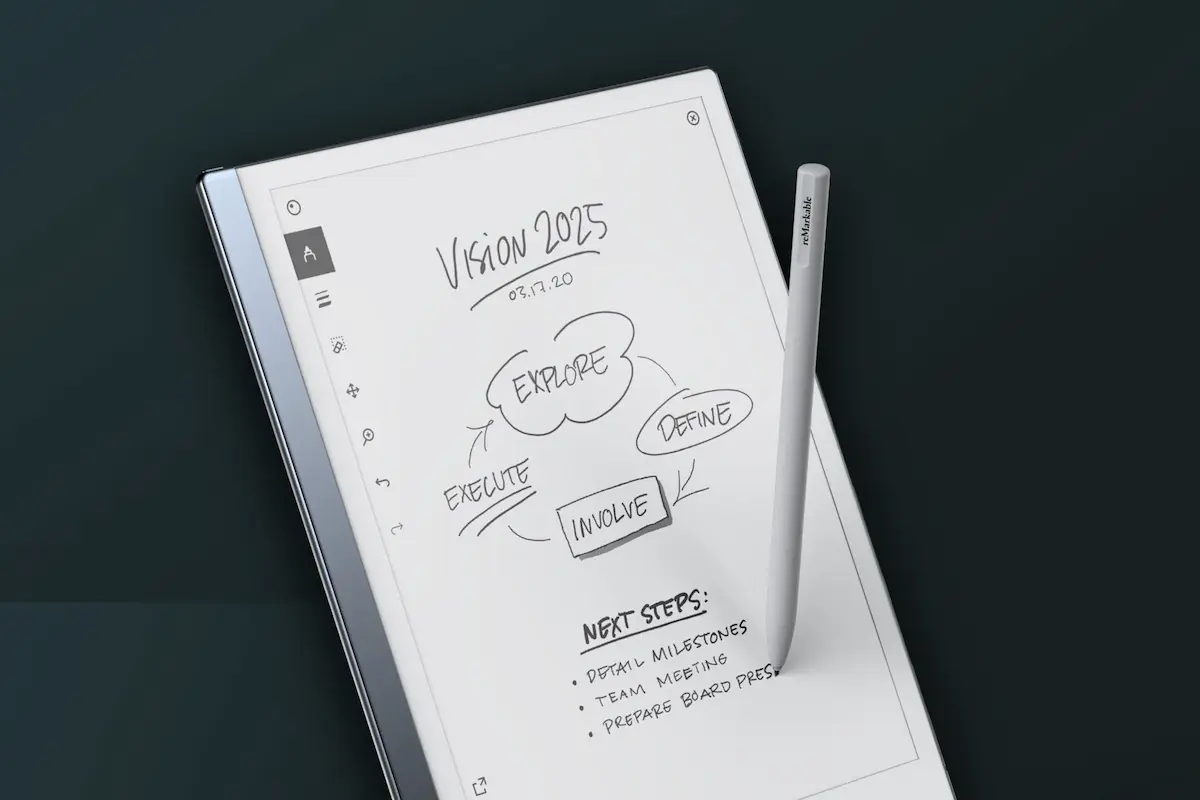 ReMarkable 2 tablet digitale con penna per appunti e schizzi, ideale per note e produttività smart