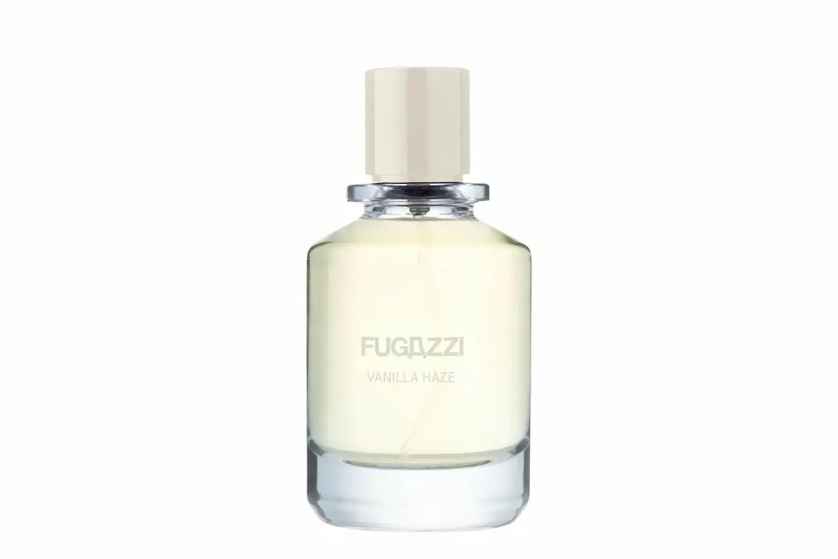 Flacone del profumo Vanilla Haze di Fugazzi ideale per l’autunno 2025