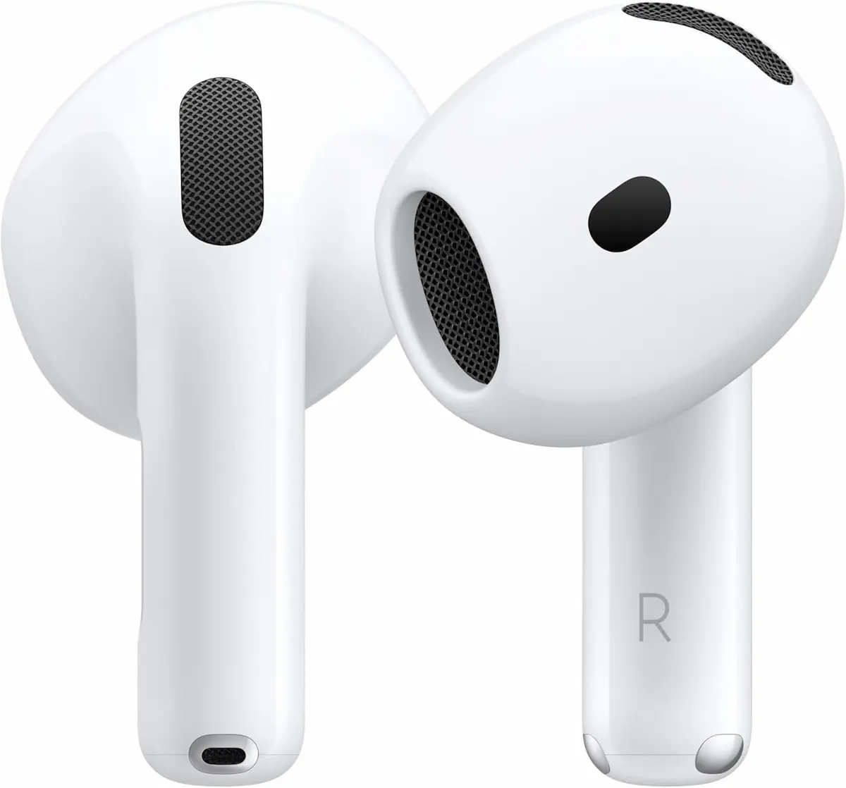 Coppia di auricolari wireless Apple AirPods 4 bianchi. L'accessorio indispensabile per gli utenti Apple, regalo Tech di Natale 2025