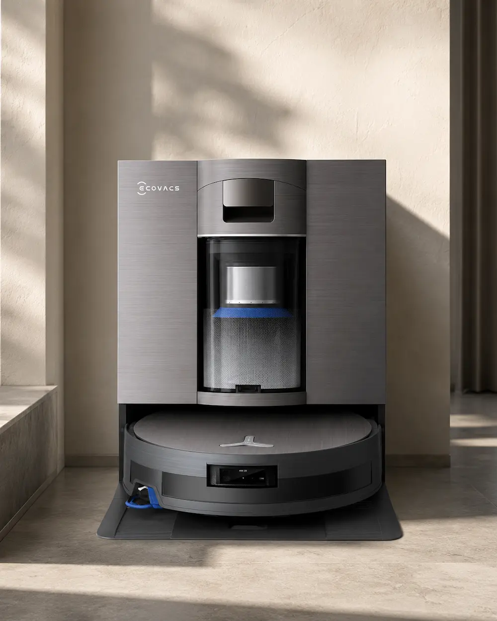 ECOVACS X11 OMNICYCLONE con stazione automatica in interno elegante