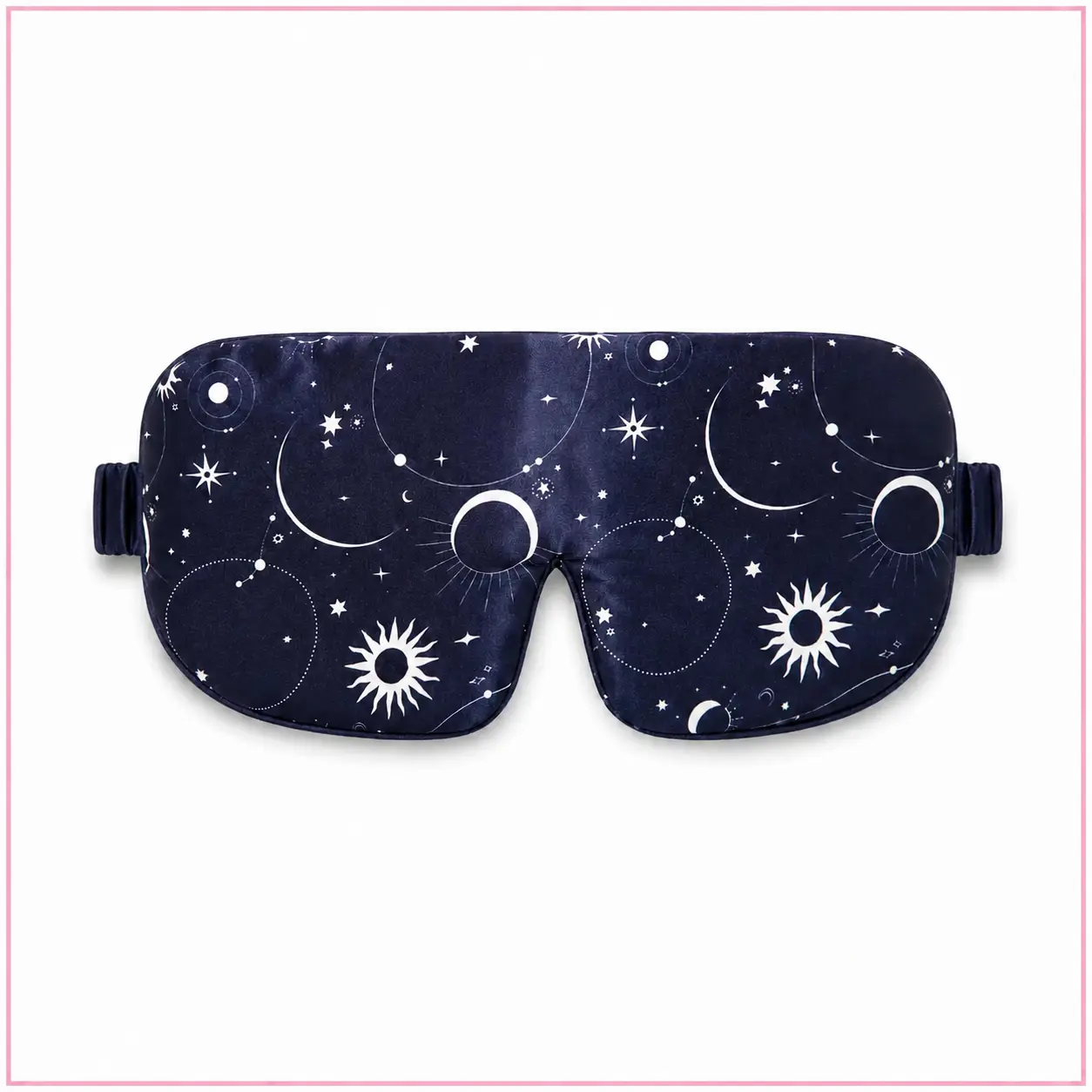 DROWSY maschera per dormire in seta imbottita con motivo stellato