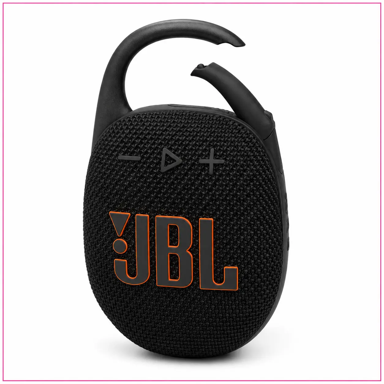 Speaker Bluetooth portatile JBL Clip 5 nero con moschettone integrato e certificazione IP67
