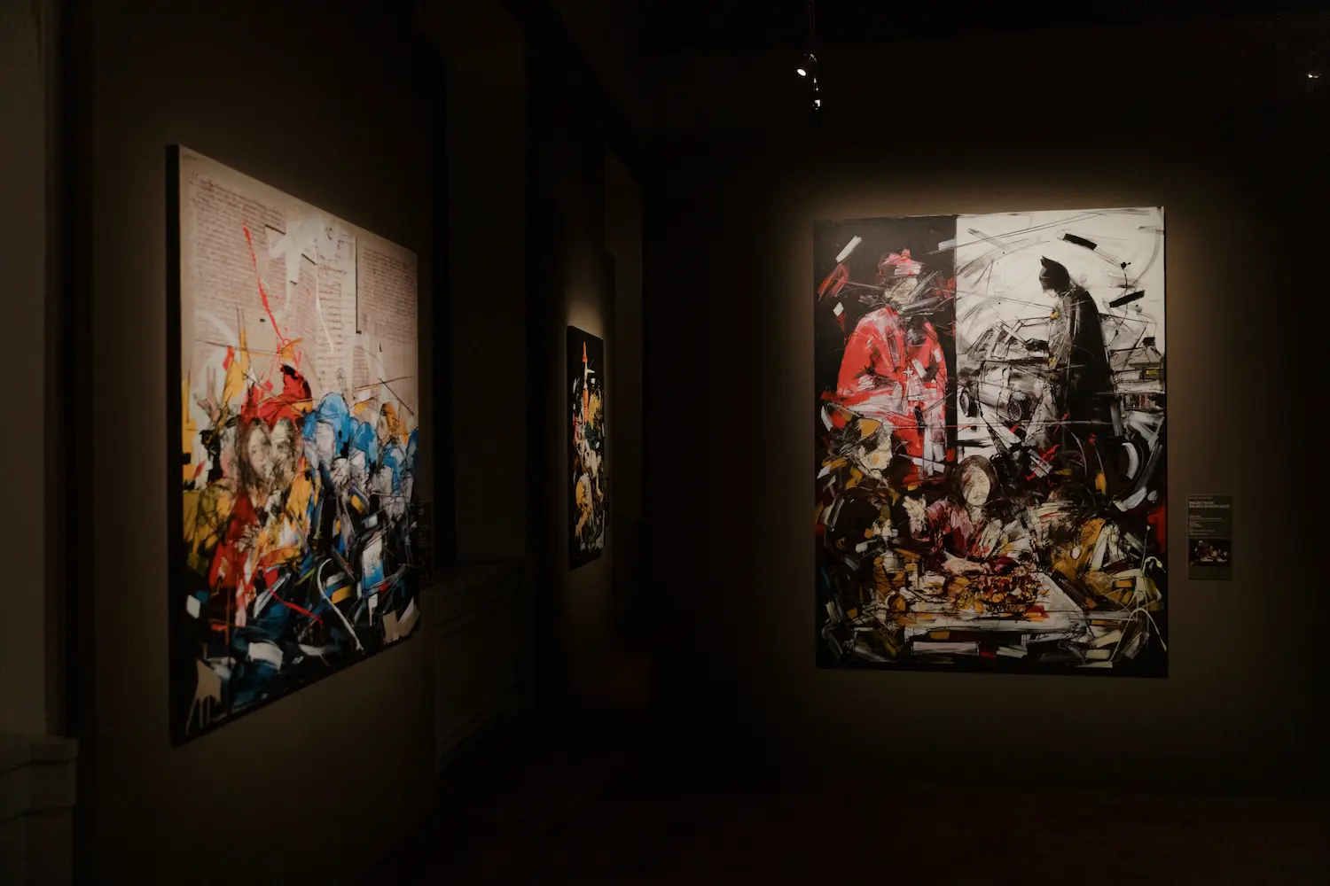 Opere di Marco Tamburro nell’allestimento di Caravaggio Forever tra luce, ombra e riferimenti alla cultura pop
