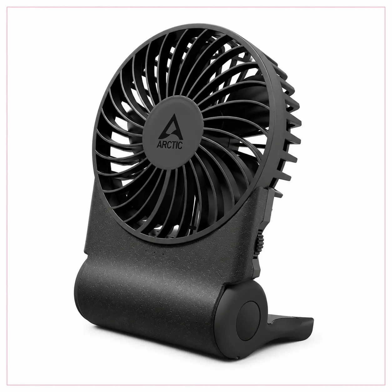 ARCTIC Summair 2Go nero, ventilatore portatile da tavolo con ventola inclinabile