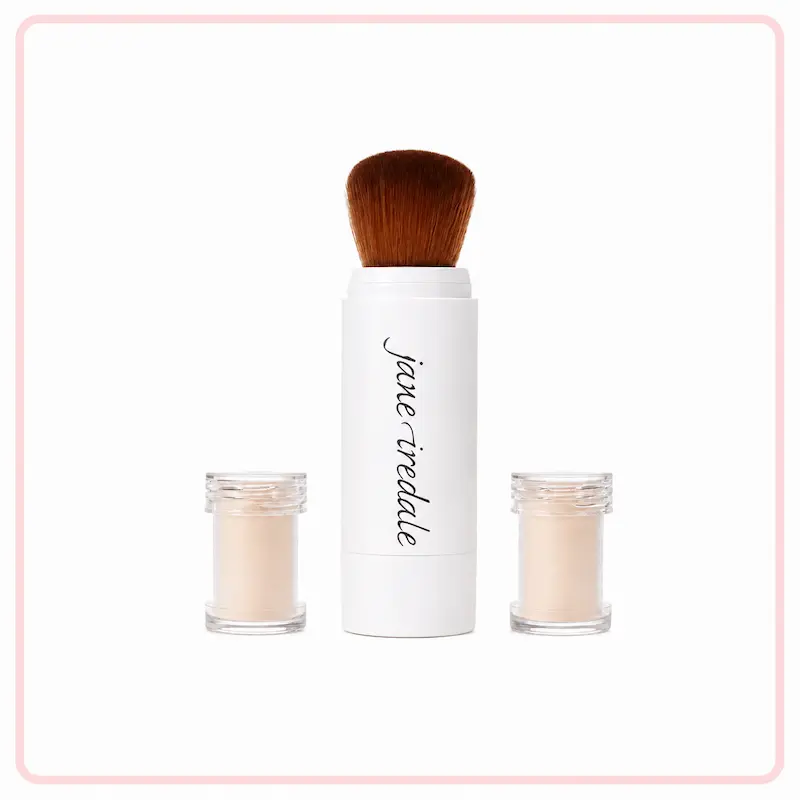 Jane Iredale Powder-Me SPF 30, cipria solare minerale in pennello ricaricabile con due ricariche