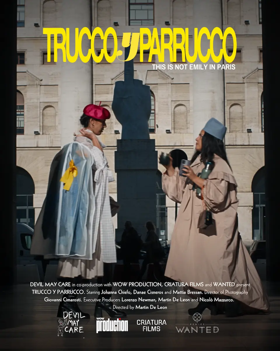 Poster ufficiale di Trucco y Parrucco con Johanna Chiefo e Danae Cisneros ambientato a Milano