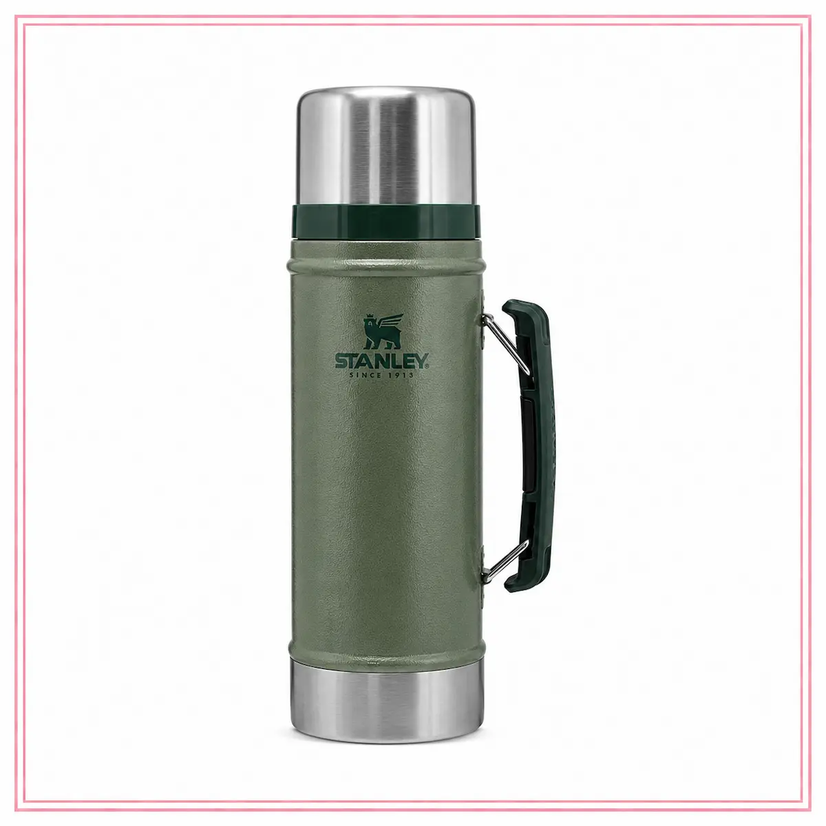 Stanley Classic Legendary Food Jar 0,94 L verde, porta pranzo termico in acciaio inox con maniglia