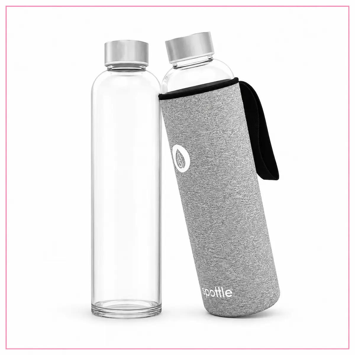 spottle 750 ml in vetro borosilicato con custodia protettiva in neoprene