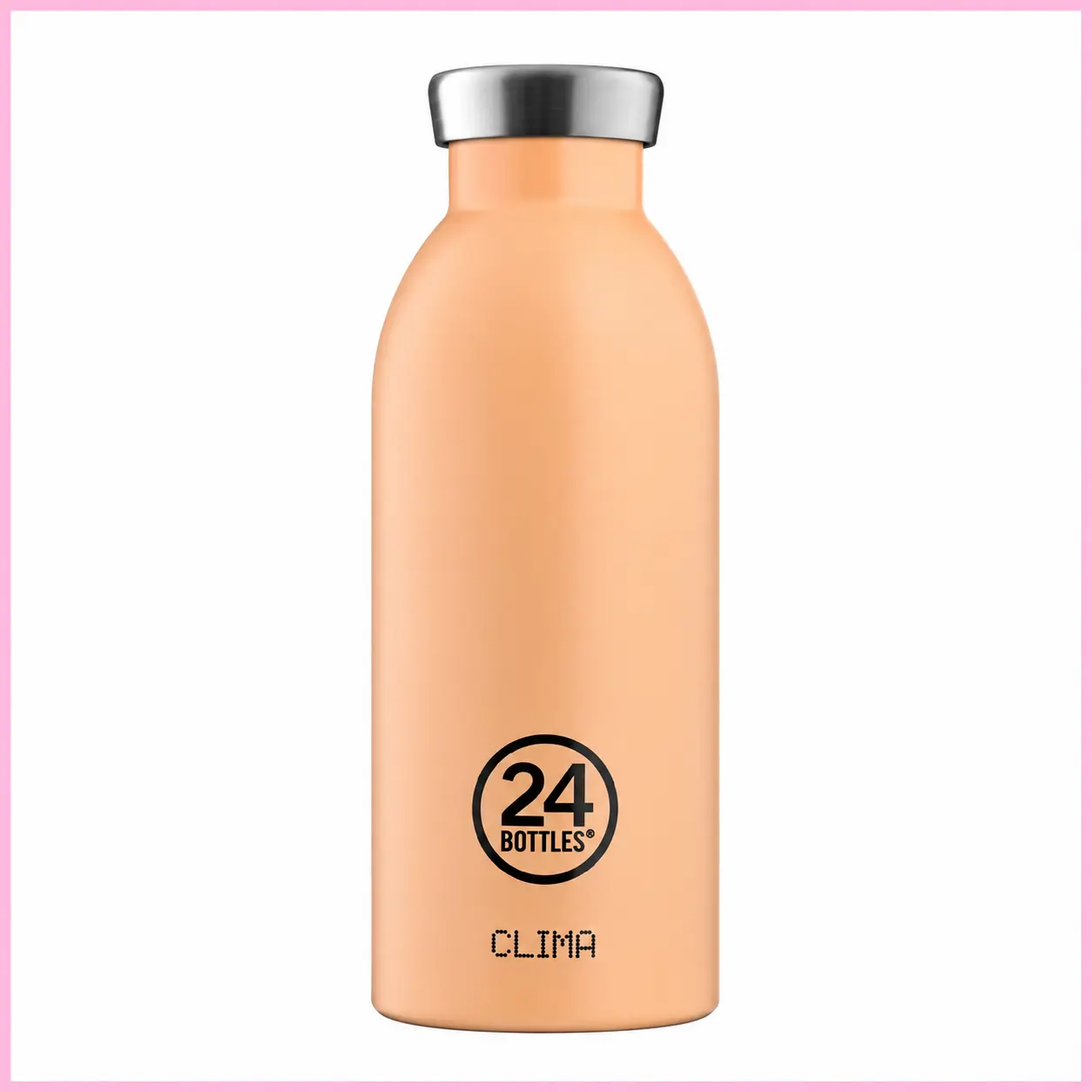 24Bottles Clima Bottle 500 ml, borraccia termica compatta color Peach Orange
