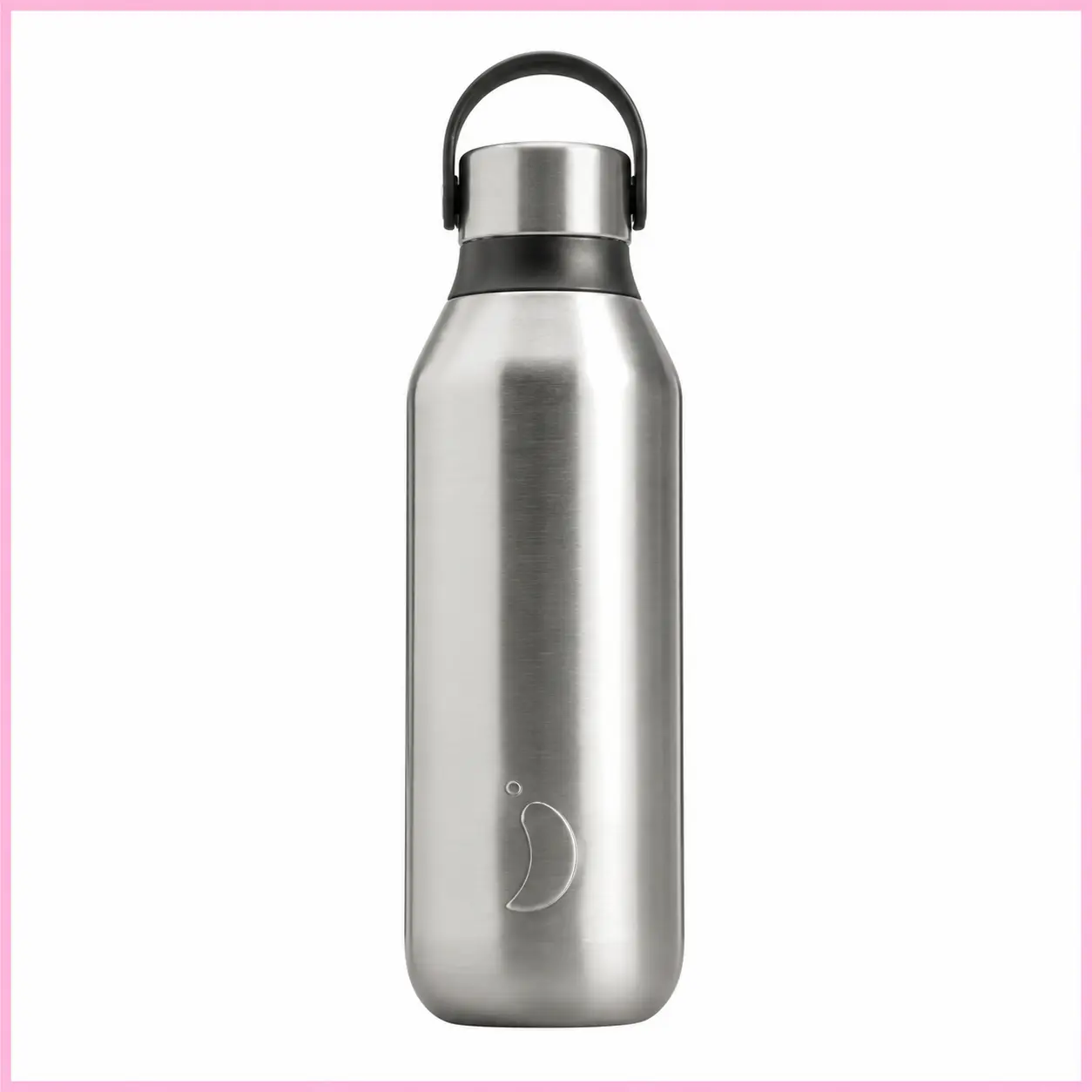 Chilly’s Series 2 500 ml, borraccia termica in acciaio inox con maniglia nera