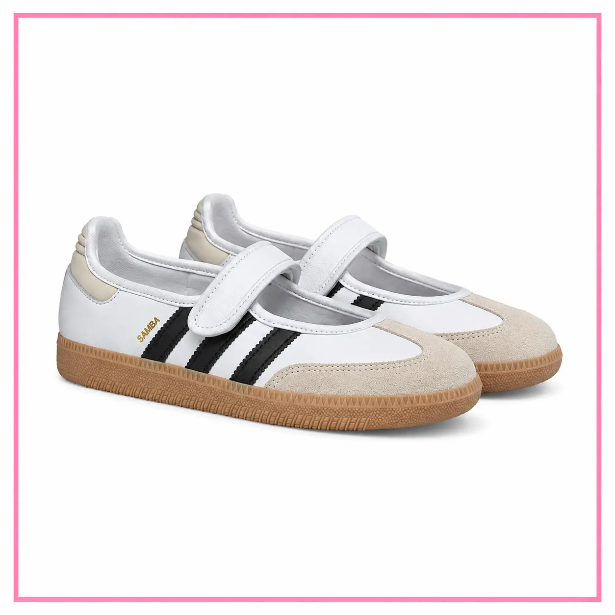 adidas Samba Jane bianche con strisce nere e suola gum, sneakerine donna di tendenza per l’Autunno 2026