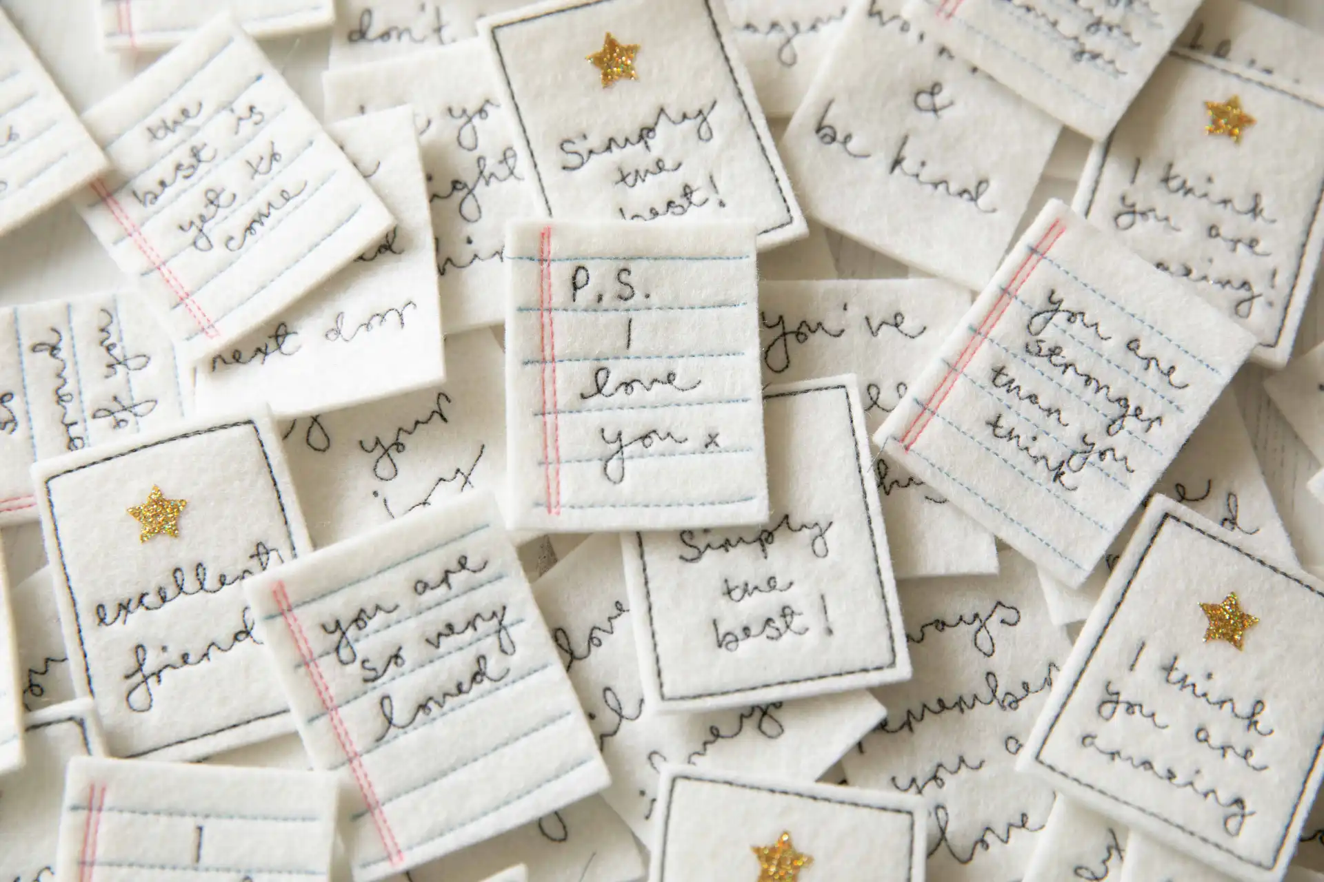 Hand made embroidered valentine's gifts