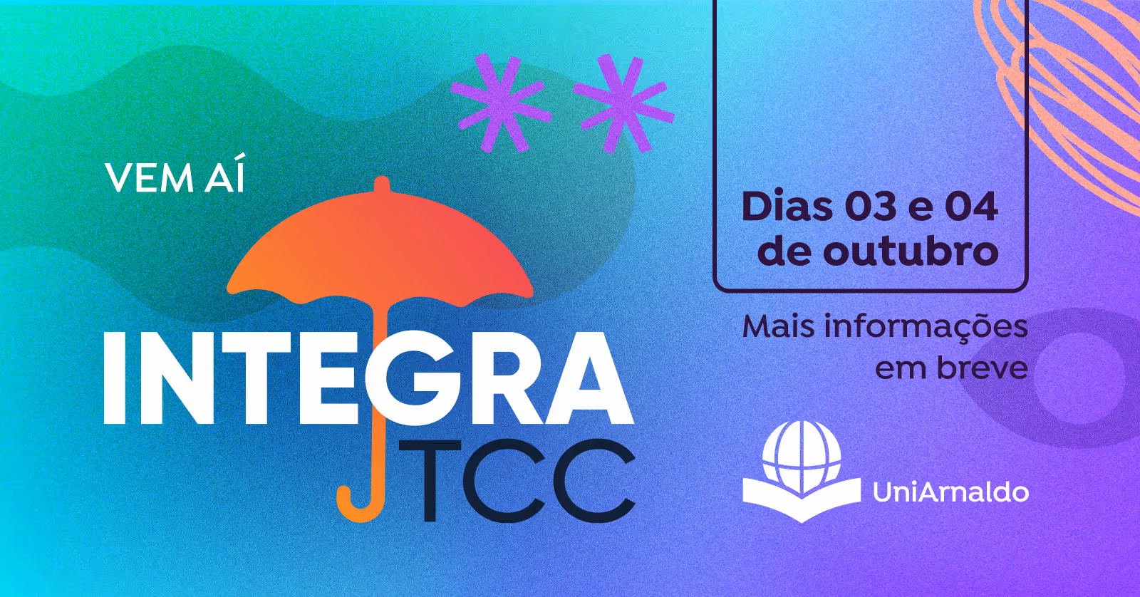 O UniArnaldo realiza, nos dias 3 e 4 de outubro de 2025, a primeira edição do Integra TCC, um evento acadêmico que nasce do protagonismo dos estudantes de Psicologia e da coordenação científica da professora Priscilla Ohno. Com foco nas Terapias Cognitivas e Contextuais, o encontro propõe um espaço inovador de formação prática, integração entre áreas e diálogo entre diferentes perspectivas clínicas.