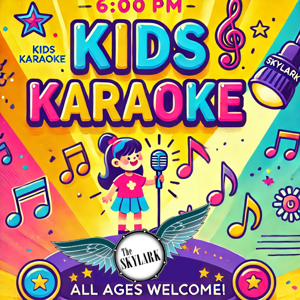 Our stage is open for the little ones for Kids Karaoke! Bring the family and make a night of it with dinner and drinks.