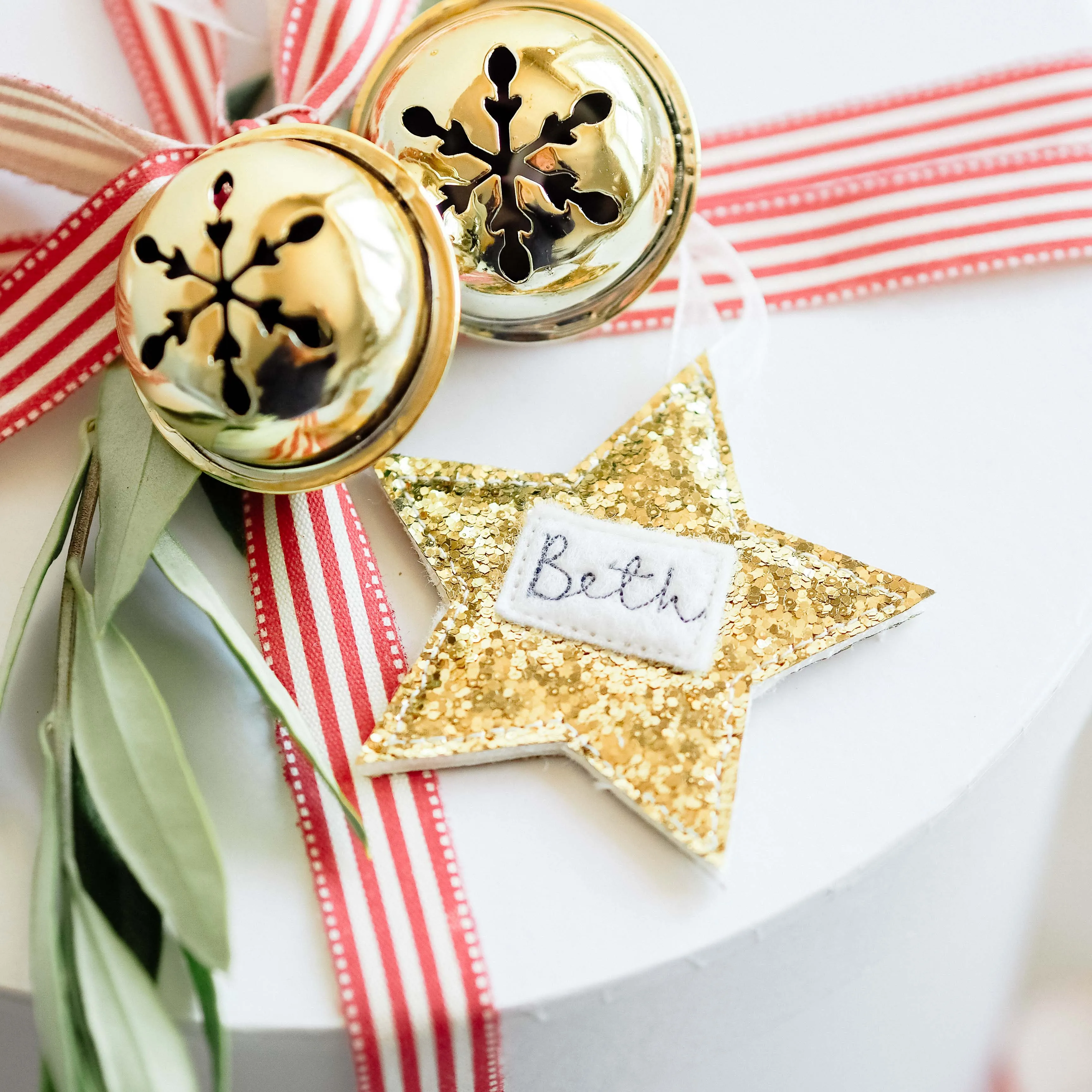 Personalised star decorations 