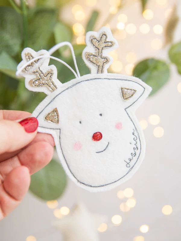 Personalised Reindeer Decoration 