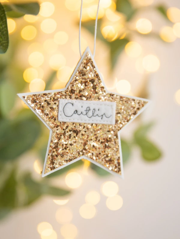 Sparkly star decorations 