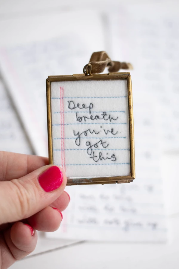 Deep breath, you've got this tiny embroidery 