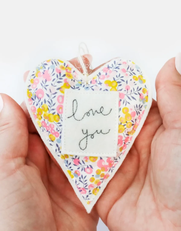 Personalised Padded Hanging Heart