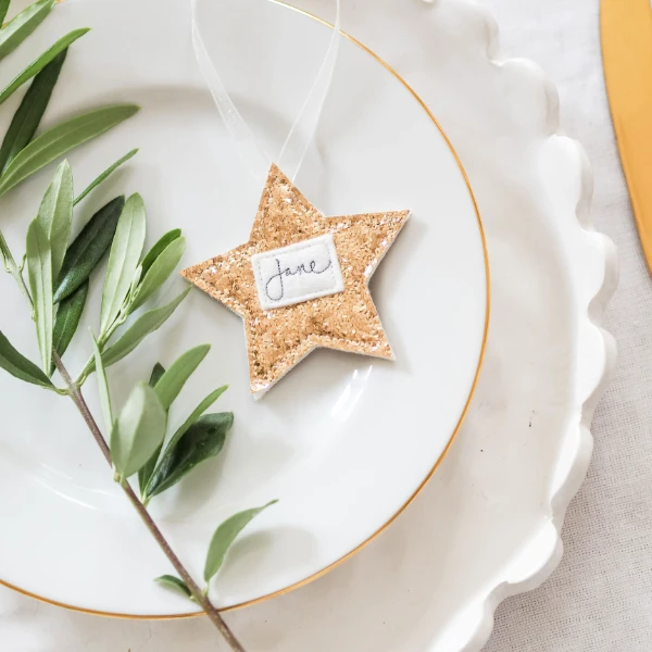 Personalised Christmas Star Decorations