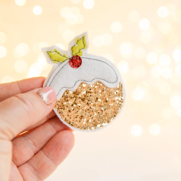 Christmas Pudding Badge