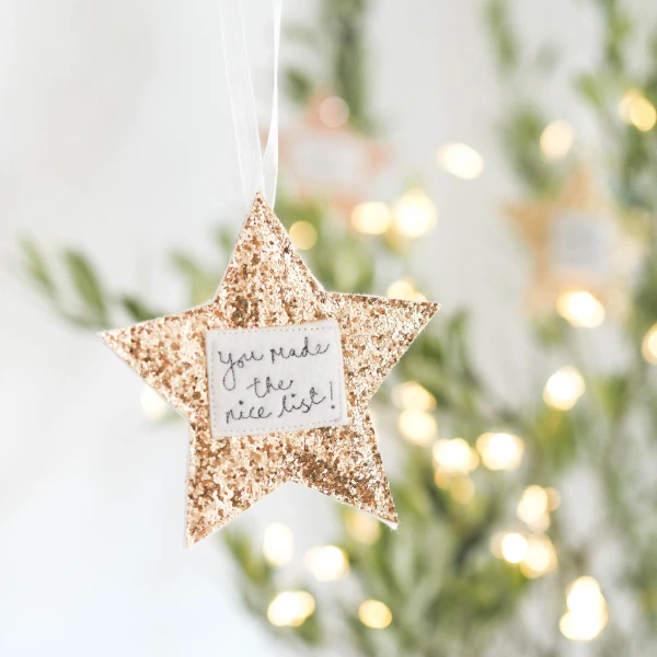 Nice list, Christmas Eve box decorations. 