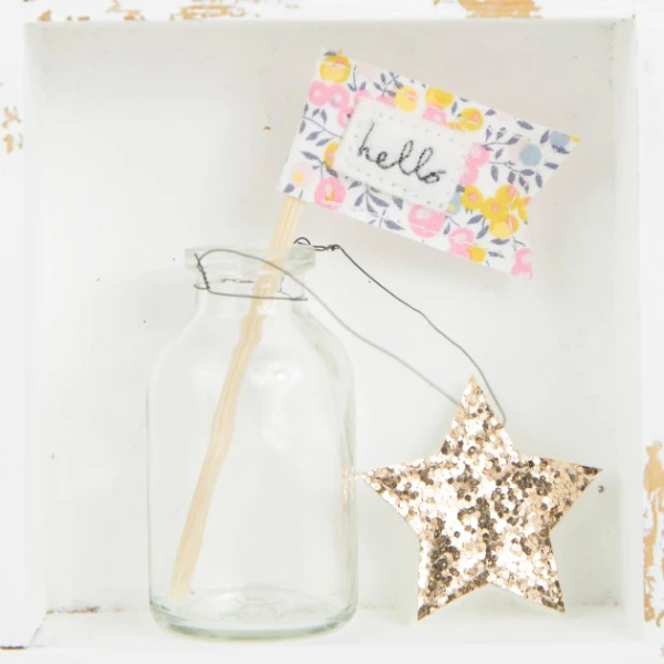 Tiny flags for printer trays set of 3 