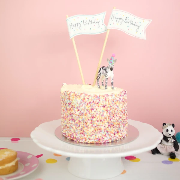 Happy Birthday Sprinkle Flag 