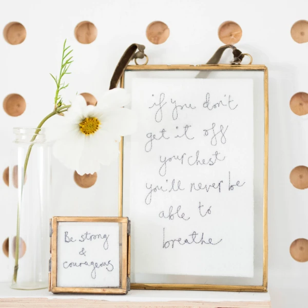 Inspirational Embroidery Frame 