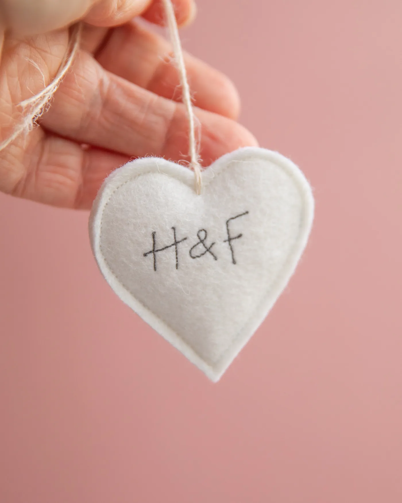 personalised initial hearts 