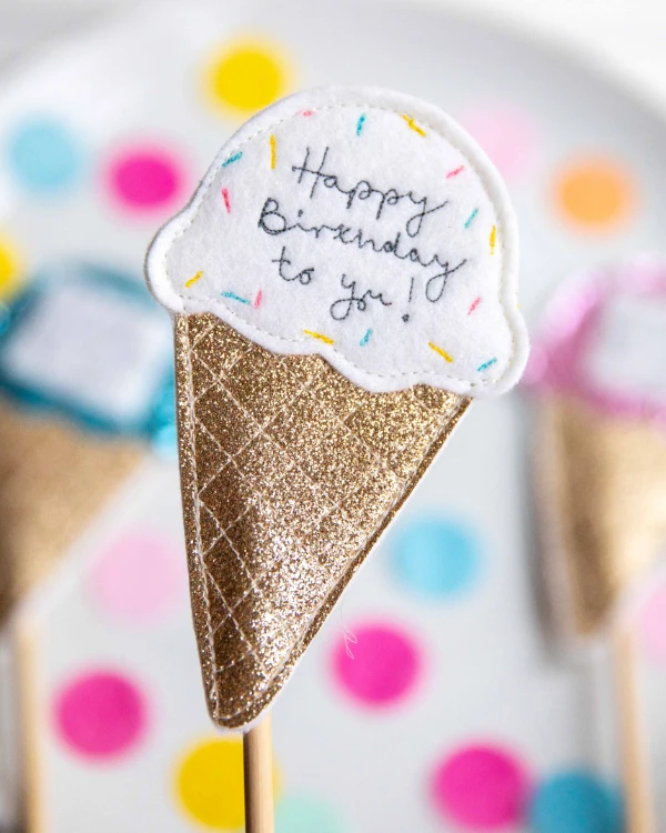 New Ice Cream Cake Topper