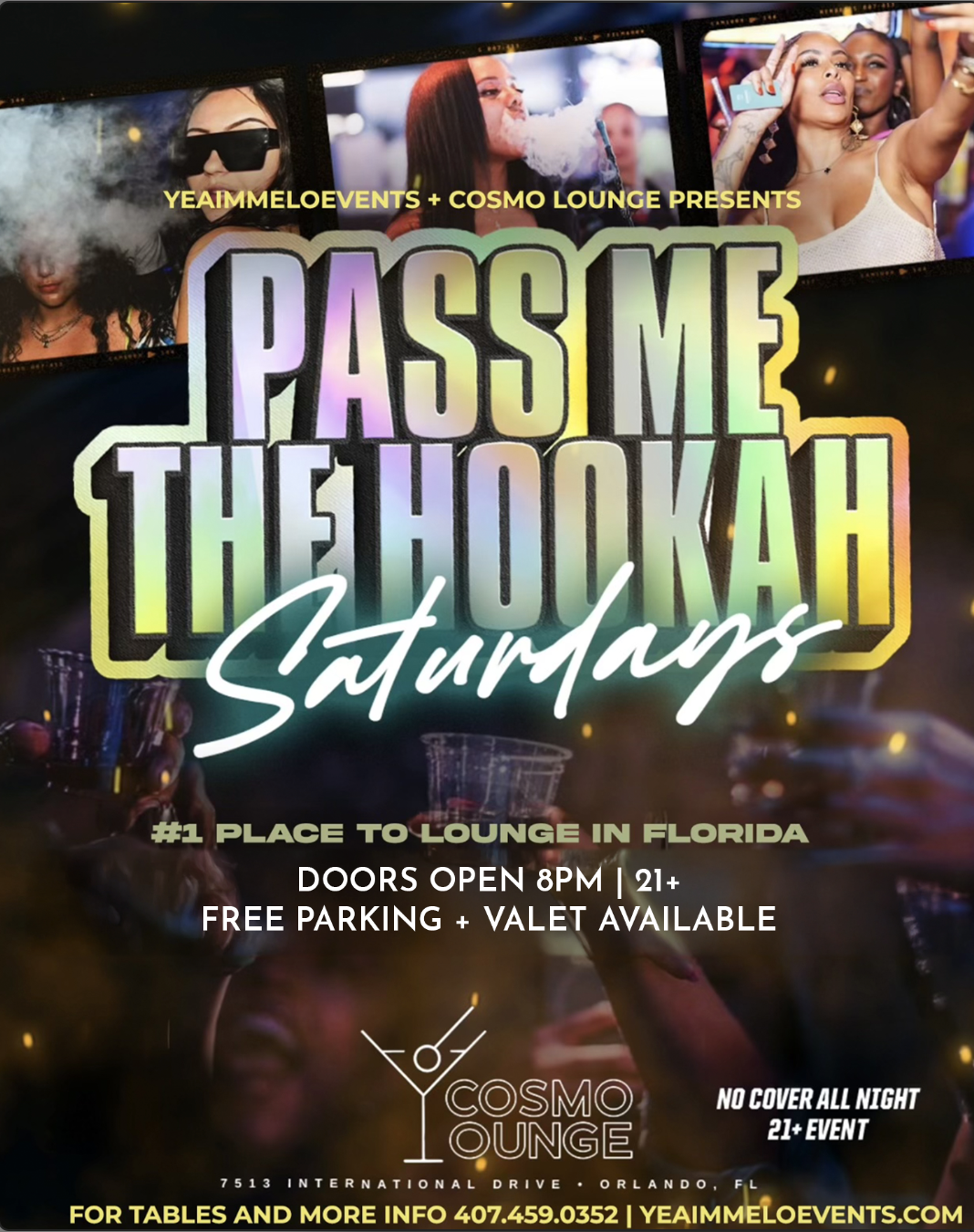 Pass Me The Hookah Saturdays - Aug 30