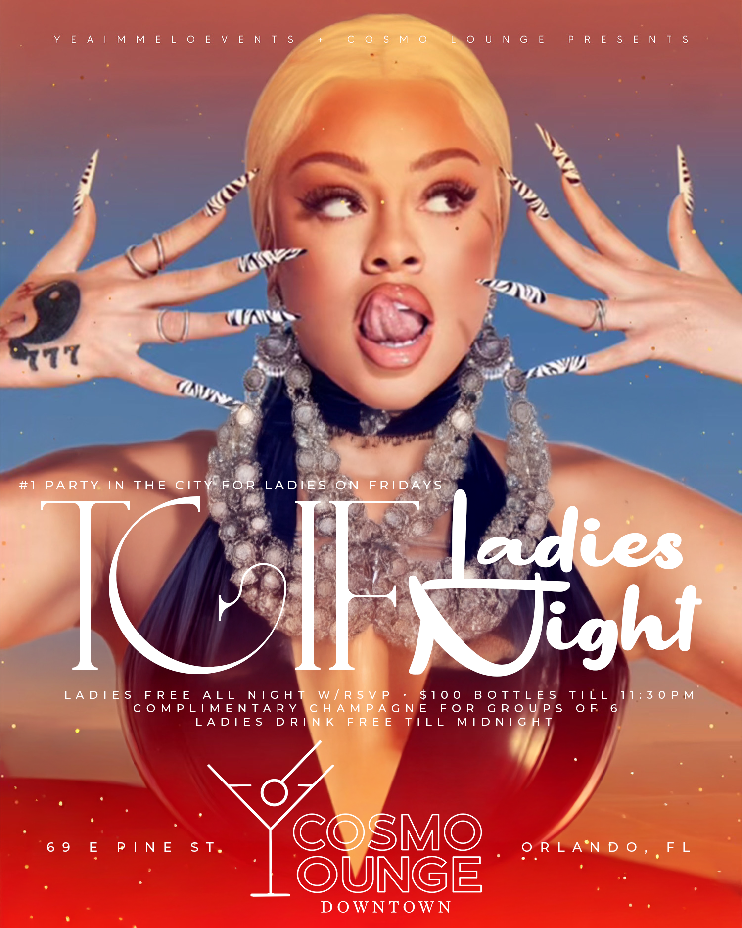 TGIF Ladies Night - Cosmo Lounge Downtown! - sep19