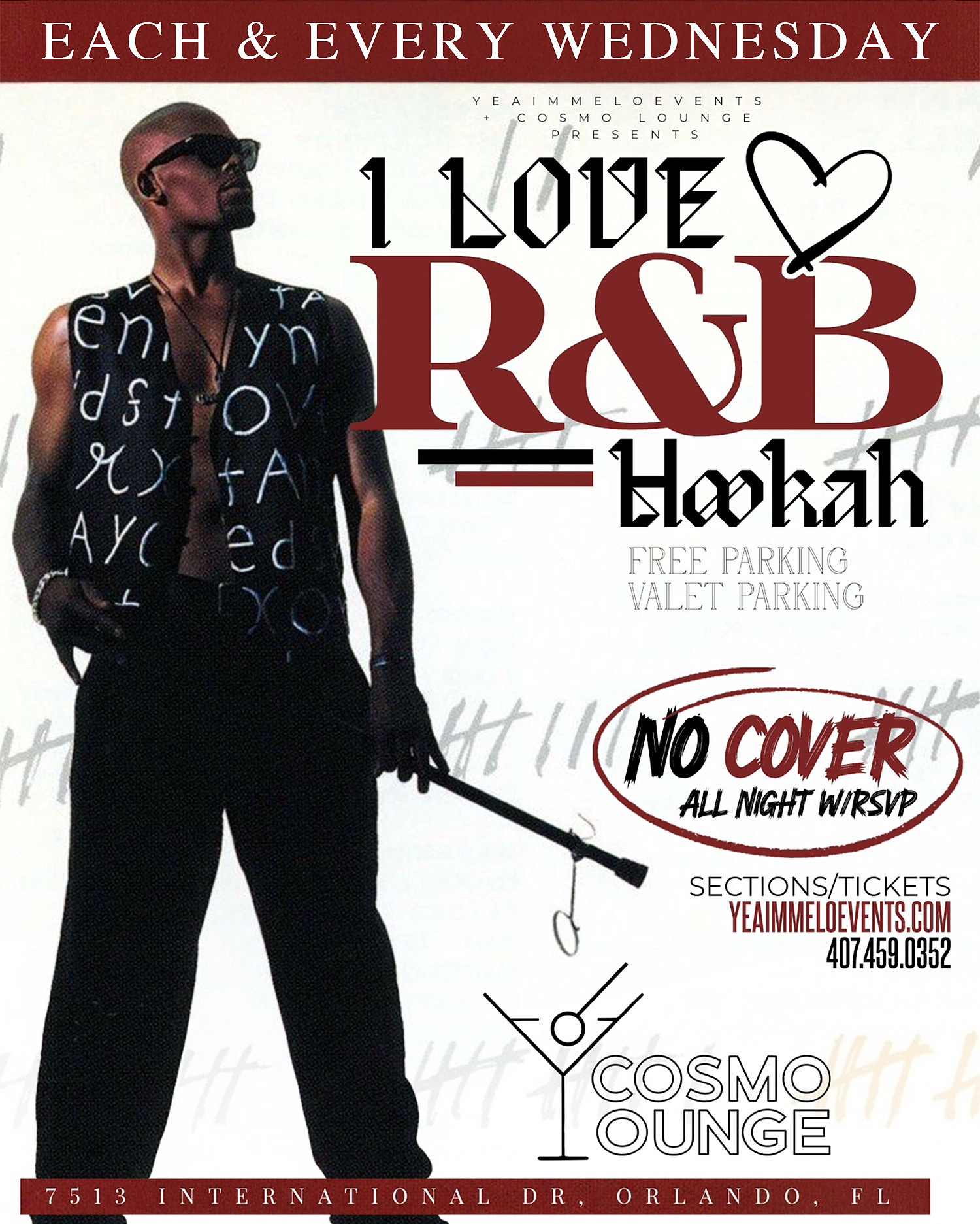 I Love R&B And Hookah Wednesdays - Cosmo Lounge - oct15