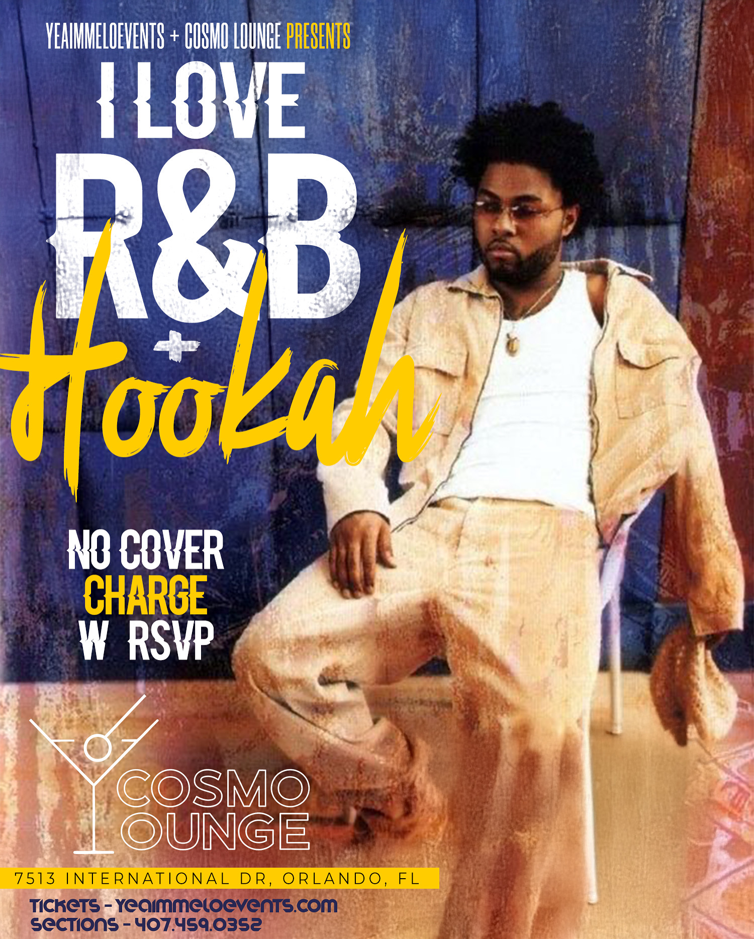 I Love R&B And Hookah Wednesdays - Cosmo Lounge -nov5