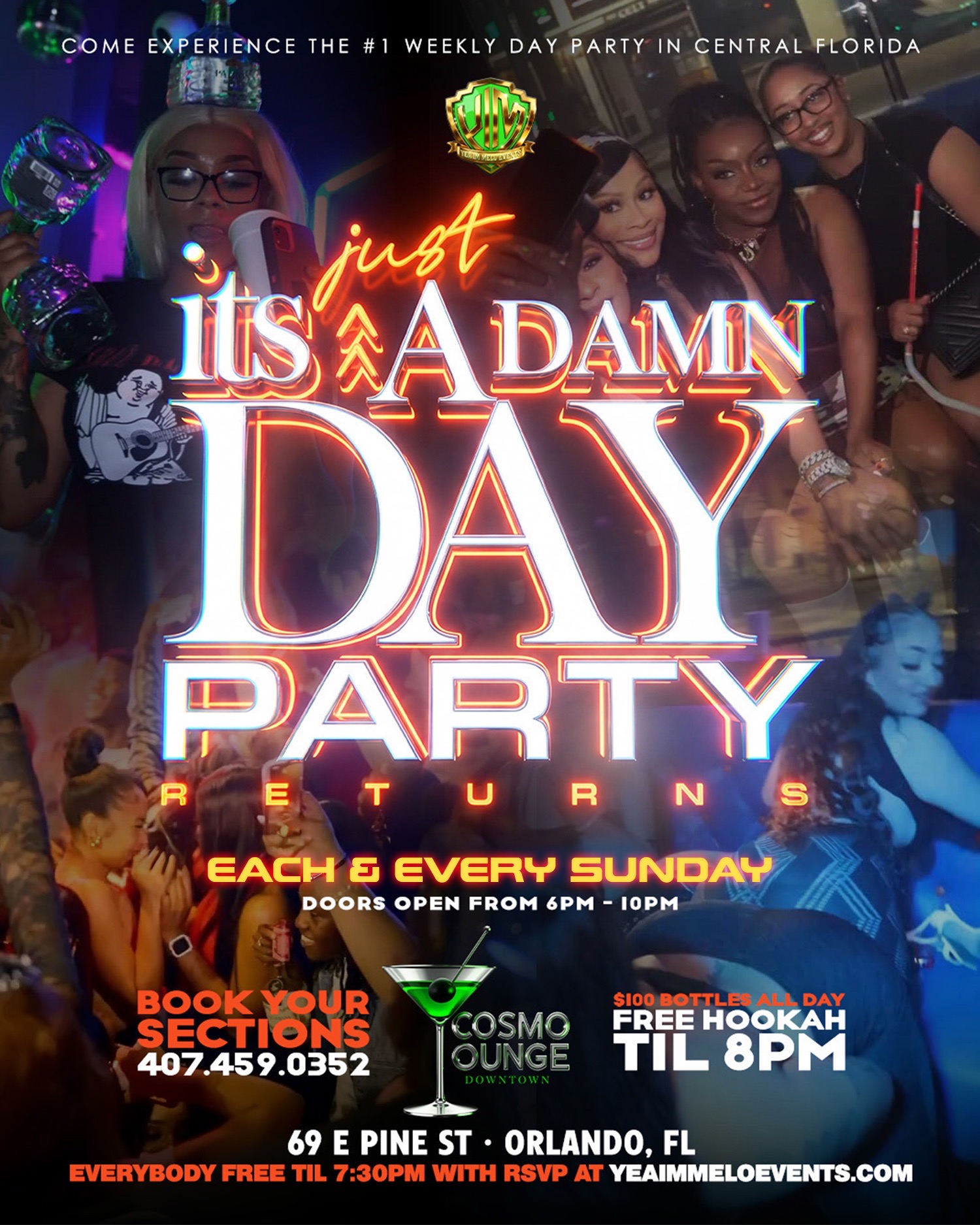 IT’S JUST A DAMN DAY PARTY - Cosmo Downtown feb8