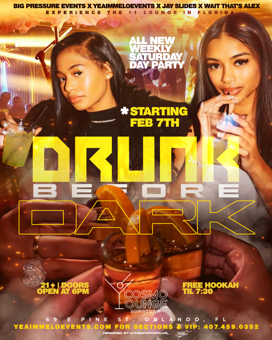DRUNK BEFORE DARK SATURDAYS feb7