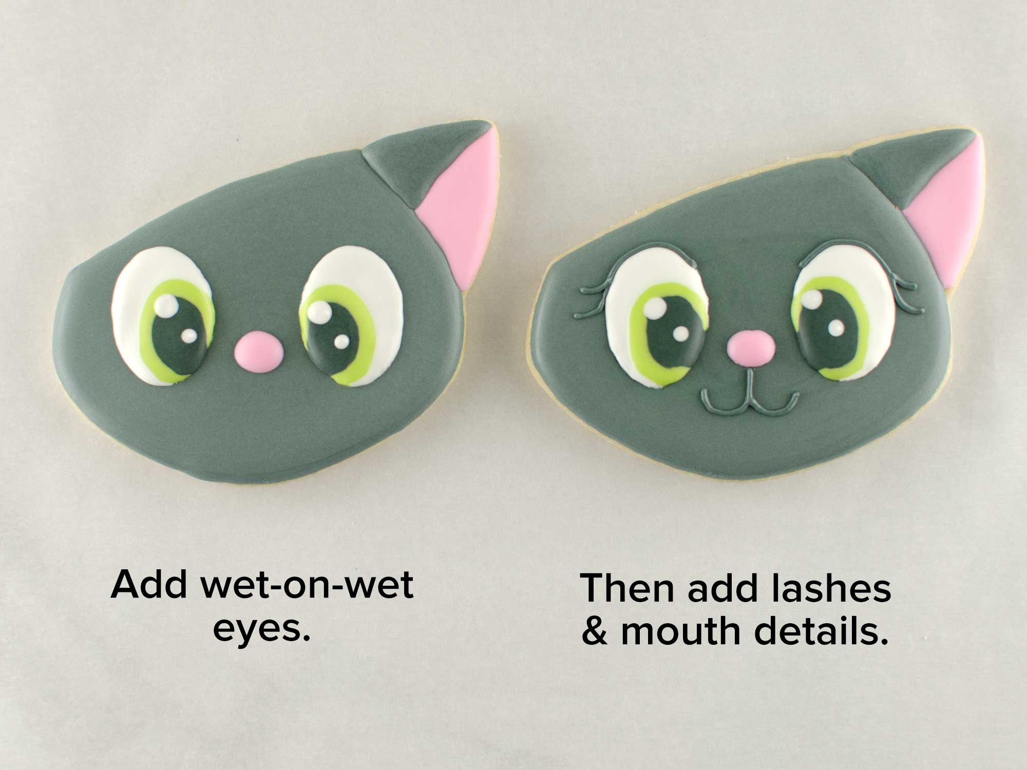 cat face cookie step 2